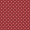 1/2 inch Classic White Polkadots on Lava Falls Red