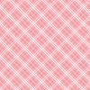 Diagonal Tartan Check Plaid in Pastel Pink with White Lines