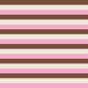 Horizontal Vanilla Chocolate Strawberry Ice Cream Stripes 1 inch