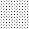 Classic Black on White Polka Dots 2 inch
