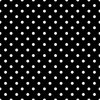 Classic White on Black Polka Dots 2 inch