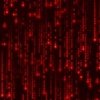 Neon Red Digital Rain Computer Code