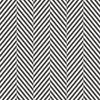 Graphite and White Geometric Herringbone Pattern