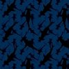 Dark Hammerhead Sharks Silhouette Circling in Cobalt Blue Water