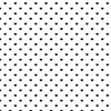 Mini Black Valentines Polkadot Love Hearts on White Background