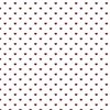 Mini Wine Color Valentines Polkadot Love Hearts on White Background
