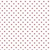 Mini Poppy Red Valentines Polkadot Love Hearts on White Background