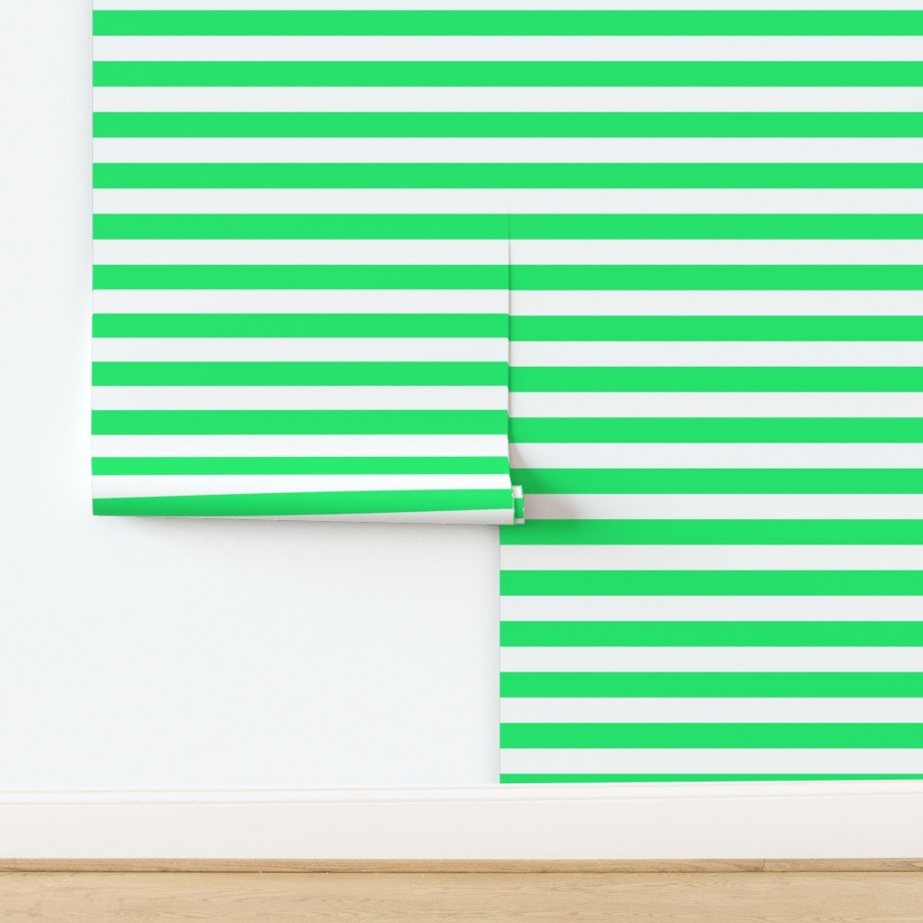 Lime Mojito Green Horizontal Tent Stripes Florida Colors of the Sunshine Decor Collection Decor Collection horizontal stripes wallpaper