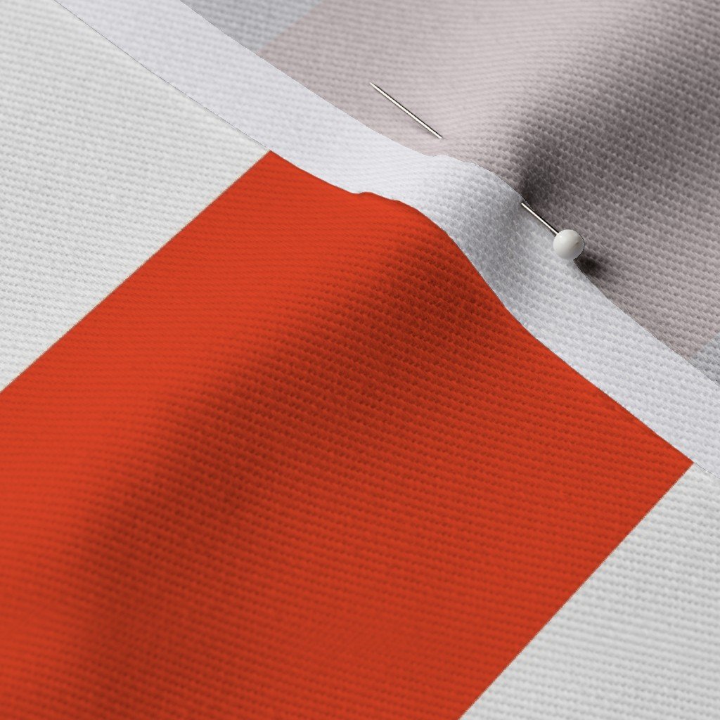 Citrus Orange Horizontal Tent Stripes Florida Colors of the Sunshine Fabric florida orange fabric