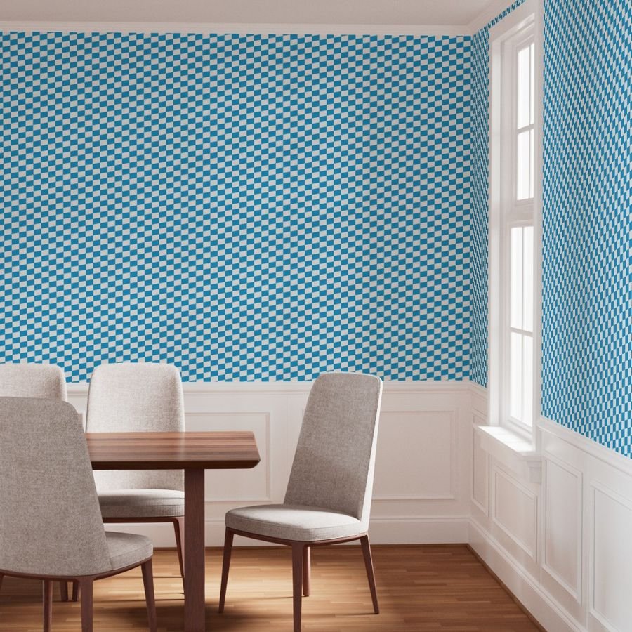 Oktoberfest Bavarian Beer Festival Blue and White Medium Diagonal Wallpaper bavarian blue wallpaper