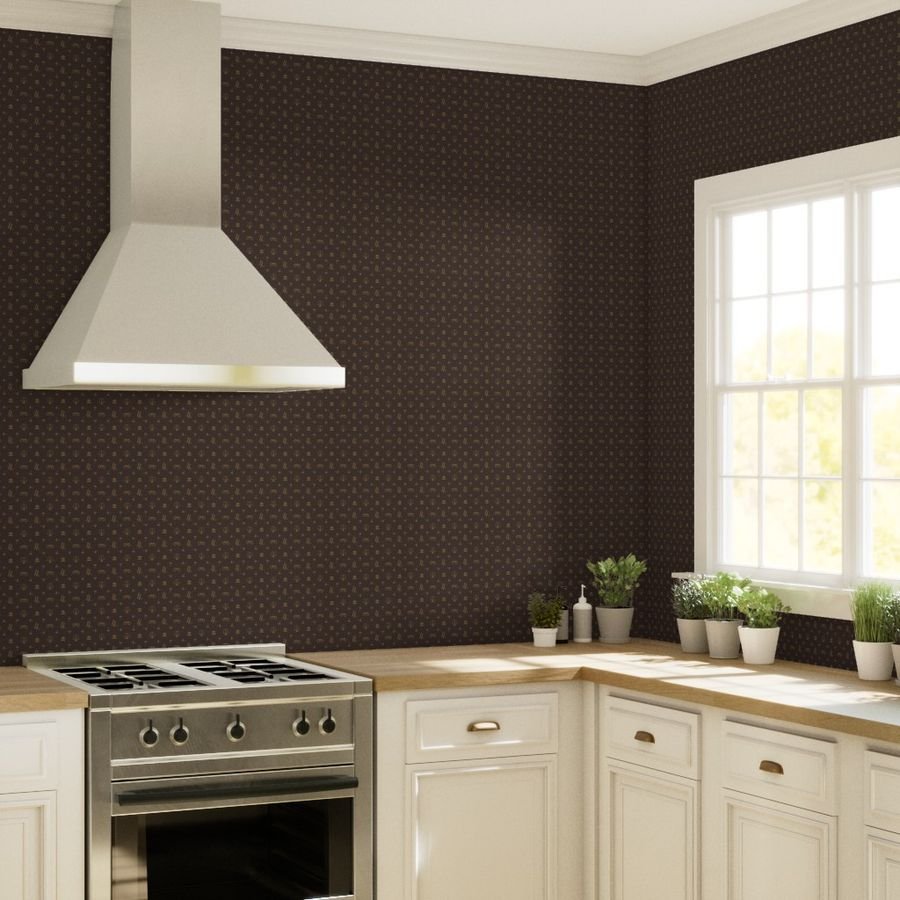 Louis Lawyer Symbols and Motifs in Tan on Brown Wallpaper brown wallpaper