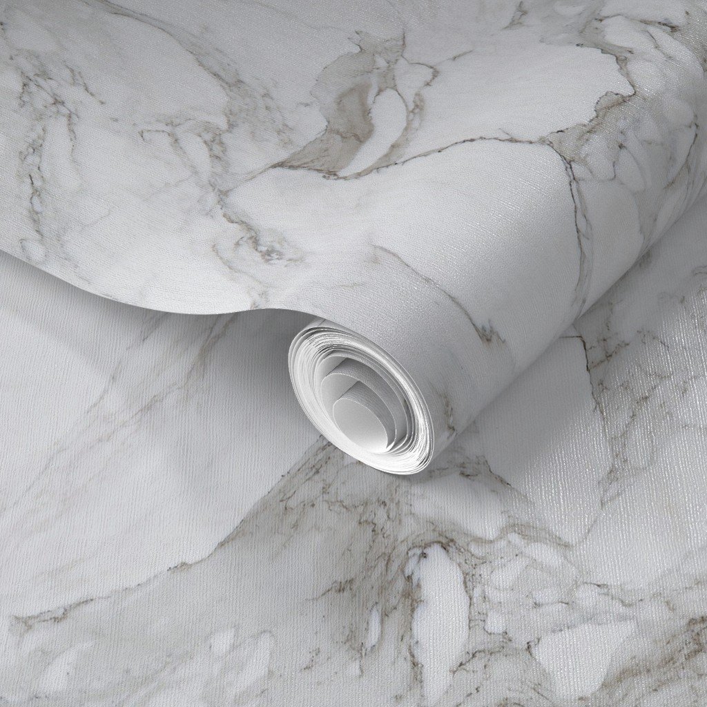 White Natural Marble - Natural Grey Veined Stone Wallpaper grey and white wallpaper