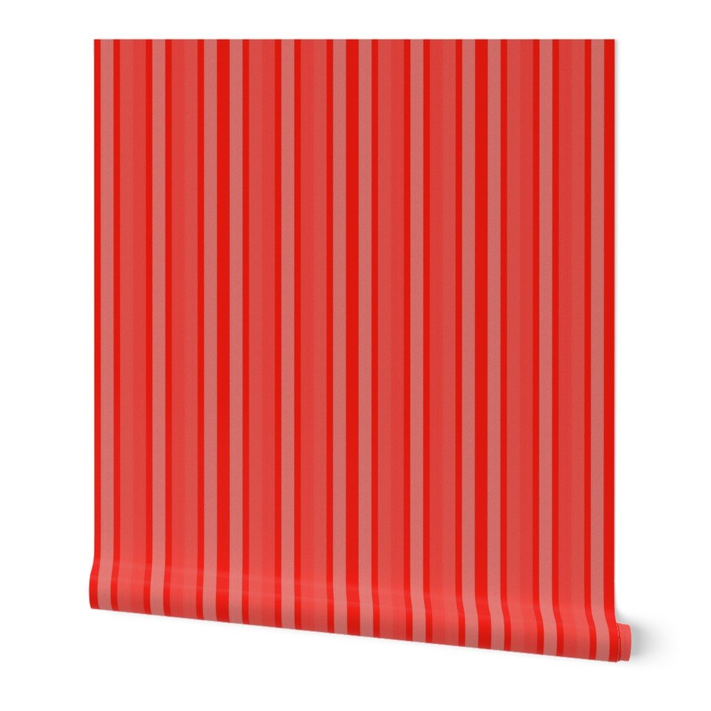 Small Coral Shades Modern Interior Design Stripe Wallpaper ticking stripes wallpaper