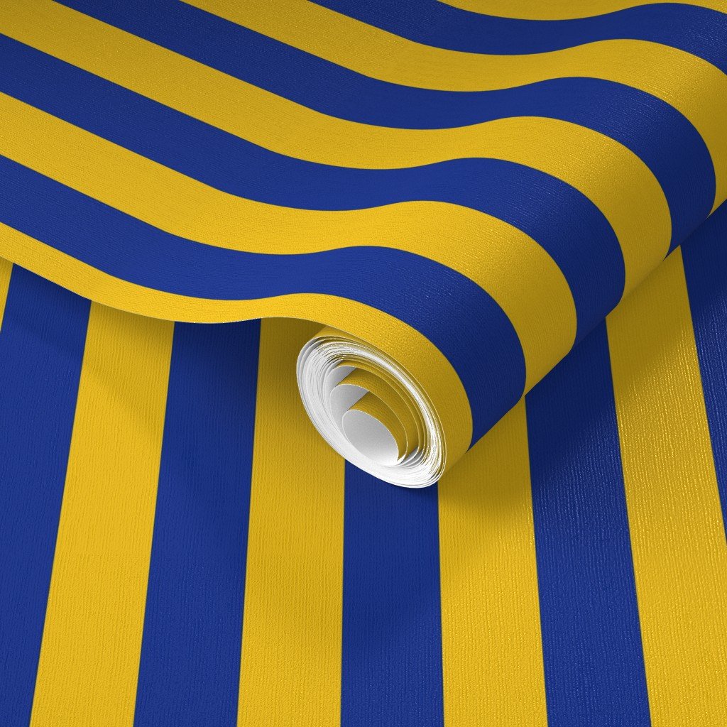 School Colors Vertical One Inch Stripe Blue and Gold Mairemont HS Wallpaper mariemont colors wallpaper