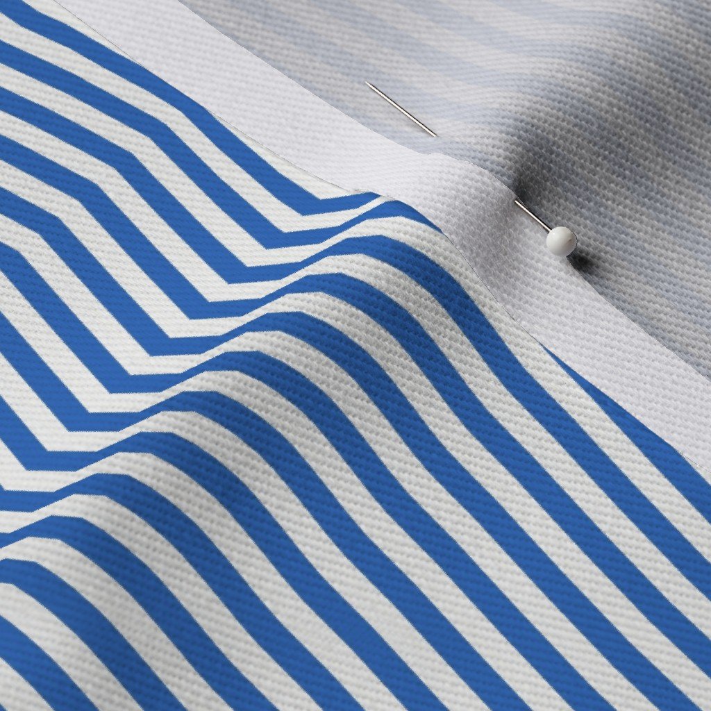 Sofa Nap Blue Pinstripe with White Pinstripes Dad Edit Fabric soft blue fabric