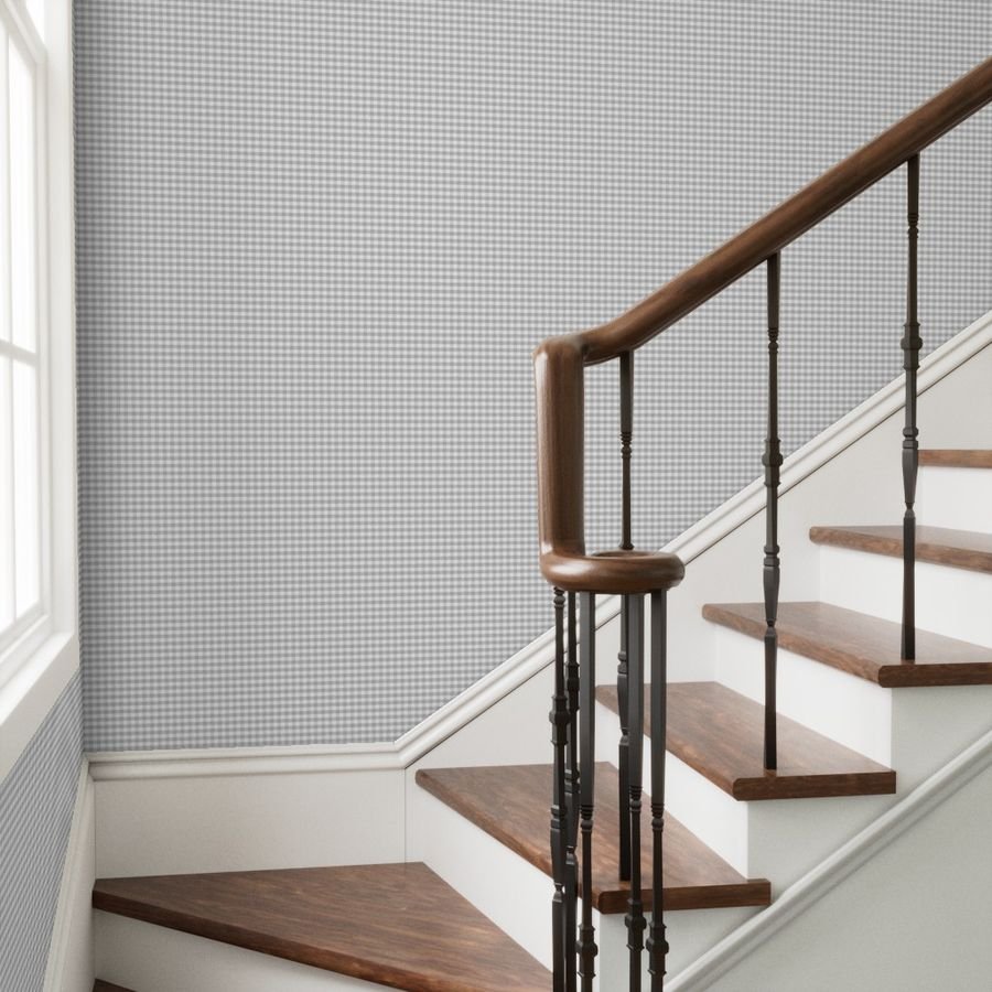 Ash Grey Gingham Check Plaid Pattern Wallpaper baby wallpaper
