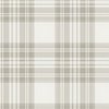 Light Putty Taupe Large Traditional Tartan Plaid Pattern