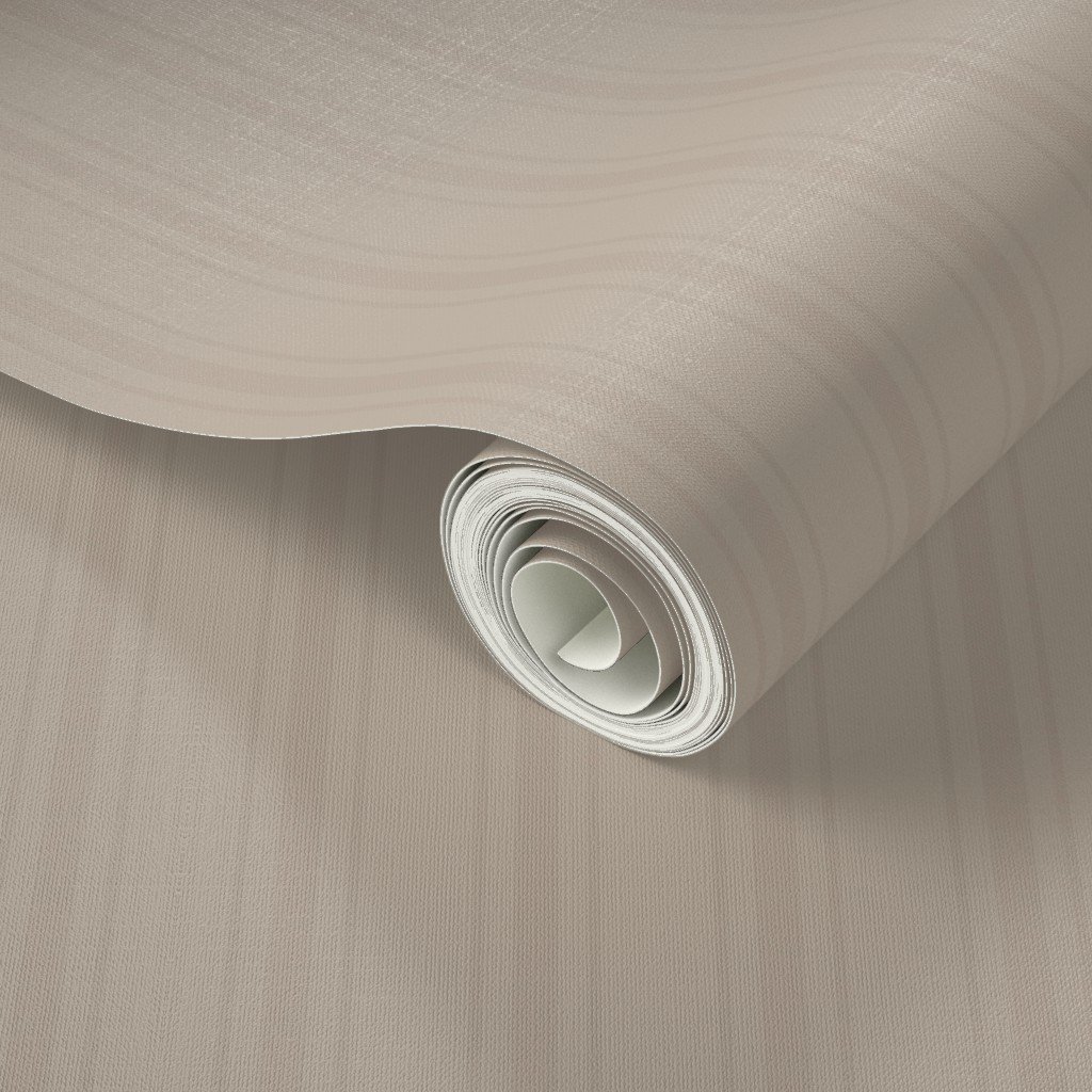 Tonal Taupe Tailored Ticking Stripe Cottage Farmhouse Small Scalee Wallpaper neutral design wallpaper