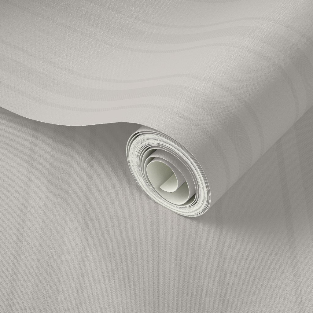 Tonal Stone Tailored Ticking Stripe Cottage Farmhouse Wide Stripe Wal Wallpaper cool neutral wallpaper