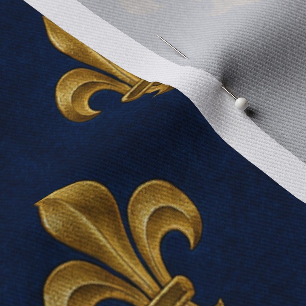 Elegant French royal fleur de lis pattern inspired by Bourbon Fabric french monarchy fabric