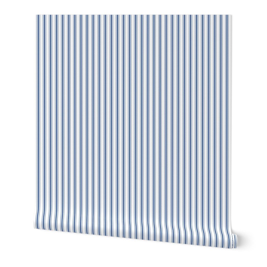 Mattress Ticking Dark Blue Wallpaper mattress stripes wallpaper