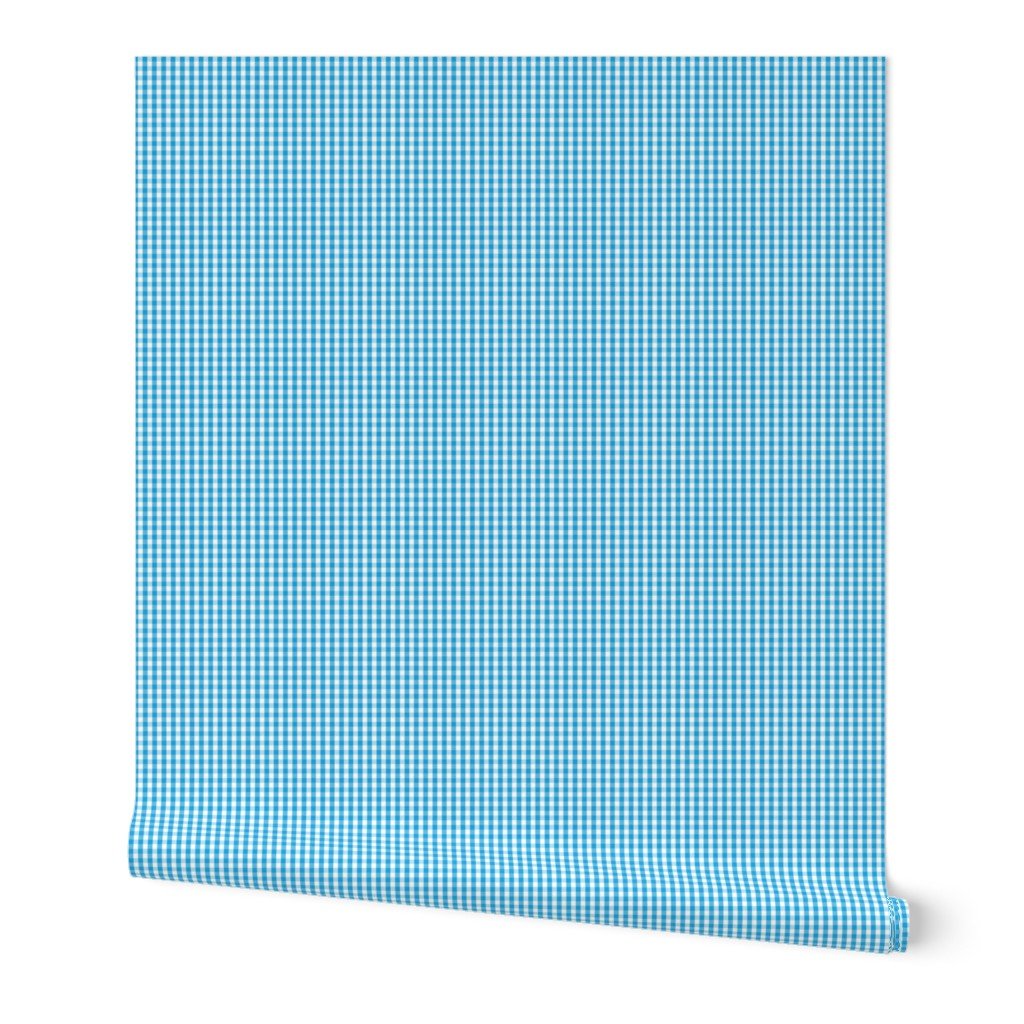Oktoberfest Bavarian Blue and White Small Gingham Check Wallpaper beer festival wallpaper