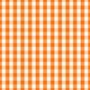 Small Pumpkin Orange and White Gingham Check Pattern
