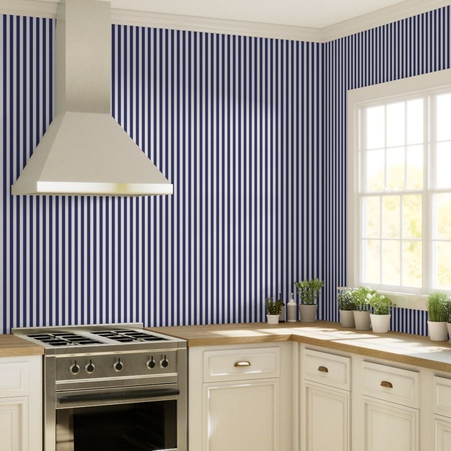 USA Vertical Flag Blue and White Stripes Wallpaper vertical stripes wallpaper