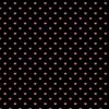 Mini Peony Color Valentines Polkadot Love Hearts on Black Background