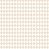 Small White and Natural Color Diamond Harlequin Pattern