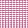 Small Peony and White Diamond Harlequin Check Pattern