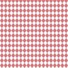 Small Watermelon and White Diamond Harlequin Check Pattern