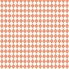 Small Peach and White Diamond Harlequin Check Pattern
