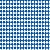 Small Cobalt and White Diamond Harlequin Check Pattern