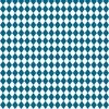 Small Peacock and White Diamond Harlequin Check Pattern