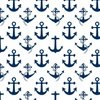 Large Nautical Blue Sailing Boat Anchors on White