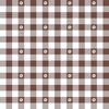 Buttercup Yellow and White Gingham Check with Center Floral Medallions in Home Decor Collection Home Styling Collection Cinnamon Brown and White Gingham Check with Center Floral Medallions in colorway design