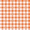Buttercup Yellow and White Gingham Check with Center Floral Medallions in Home Decor Collection Home Styling Collection Carrot Orange and White Gingham Check with Center Floral Medallions in colorway design