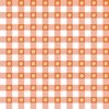 Buttercup Yellow and White Gingham Check with Center Floral Medallions in Home Decor Collection Home Styling Collection Carrot Orange and White Gingham Check with Center Floral Medallions in colorway design