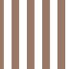 Classic 2 Inch Mocha and White Modern Cabana Upholstery Stripes