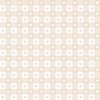 Valentines Natural and White Gingham Check with Center Heart Medallions in