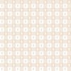 Natural and White Gingham Check with Center Bunny Medallions in Natural and