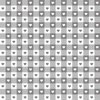 Pewter and White Gingham Check with Center Hearts Medallions in Pewter and