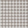 Bark and White Gingham Check with Center Bunny Medallions in Bark and White
