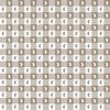 Mush and White Gingham Easter Check with Center Bunny Medallions in Mush