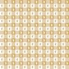 Honey and White Gingham Easter Check with Center Bunny Medallions in Honey