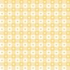 Buttercup and White Gingham Valentines Check with Center Heart Medallions