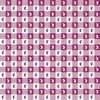 Berry and White Gingham Easter Check with Center Bunny Medallions in Berry