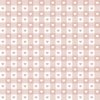 Blush and White Gingham Valentines Check with Center Heart Medallions in