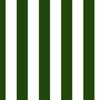 Evergreen and White 2 Inch Vertical Cabana Stripes